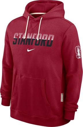 Nike Stanford Sideline Standard Issue Nike Mens Dri-FIT College Pullover Hoodie in Red | 03AZ69WSDN-8DF