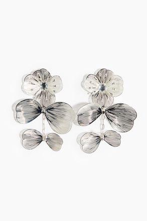 H&M Blumenf&ouml;rmige Ohrh&auml;nger - Silberfarben