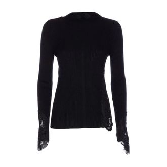 Pinko Round-neck Knitwear, female, Black, S, Black Jumper Collection