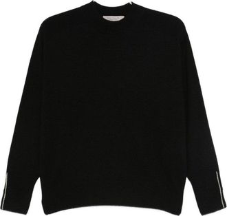 D.exterior Cashmere Blend Sweater With Classic Crew Neckline
