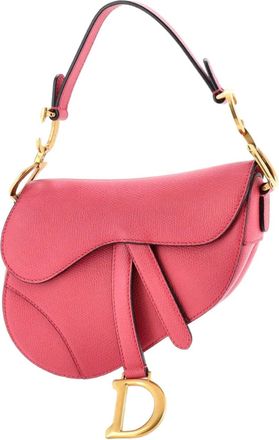 Dior Saddle Handbag Leather Mini shoulder bag - Rosa