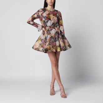Zimmermann Alchemy peplum mini dress with floral print
