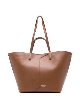 Emporio Armani Handbag Brown Leather Shopping Bag