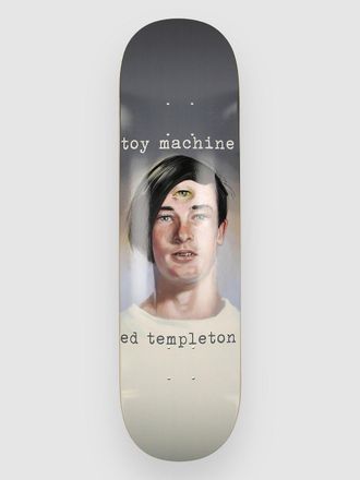 Toy Machine Templeton Portrait 8.25 Skateboard Deck grijs