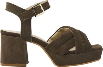 VIA VAI Schoenen, Dames, Groen, 38 EU, Leer, Cassia Gabriell Sandalen