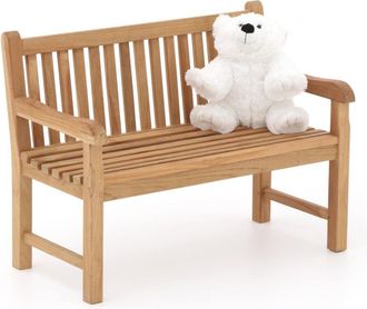 Kees Smit Kinder tuinbank 75x40x56cm/KiKabeer Groot 30cm wit