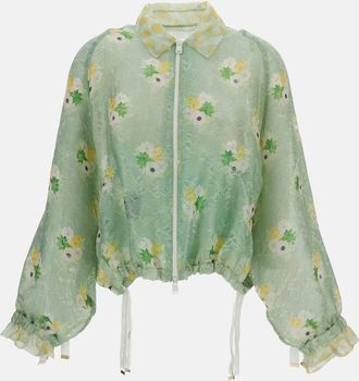 Fendi Giacca In Pizzo Di Organza