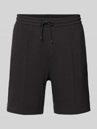 HUGO BOSS Regular Fit Shorts aus Baumwoll-Mix Modell T_JOIN Headlo in Black, Gr&ouml;&szlig;e XXXL