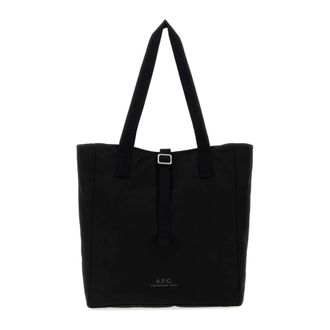 A.P.C. Cabas Archive Shopping Bag - male - A.P.C. - Shopping Bags - Black - ONE SIZE - Bags