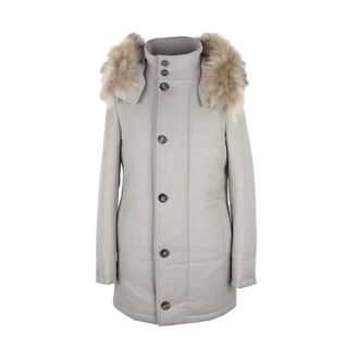 Loro Piana Hombre, Abrigos, Gris, Talla: S