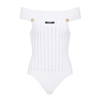 Balmain Mujer, Camisetas, Blanco, Talla: M