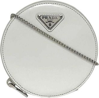 Prada Pre-owned Leren Mini Tas - Dames - Vintage Mini Tas - Wit - ONE Size - Leer - Vintage