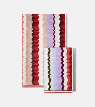 Missoni Eva Zigzag set of 2 cotton terry towels