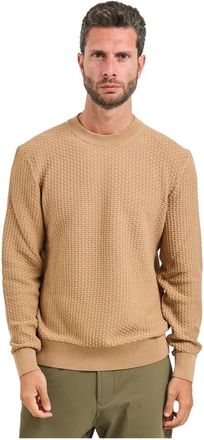 HUGO BOSS Heren, Truien, Beige, Maat: 2XL Katoen