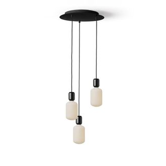 Daylight Italia L&aacute;mpara colgante negra de 3 luces