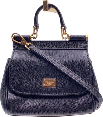Dolce & Gabbana Dolce & Gabbana leren crossbodytas Sicili&euml;