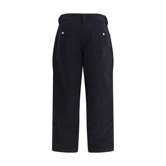 Isabel Marant Womens Black Cotton Casual Pants