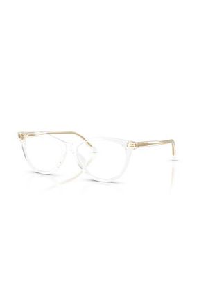 Dolce & Gabbana 53mm Cat Eye optical glasses in Transparent at Nordstrom