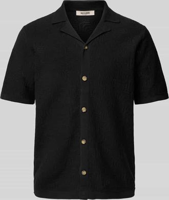 Only & Sons Freizeithemd mit Knopfleiste Modell DENVER in Black, Gr&ouml;&szlig;e M