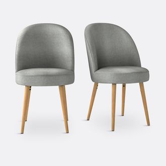 La Redoute Interieurs Set van 2 tafelfauteuils, Quilda