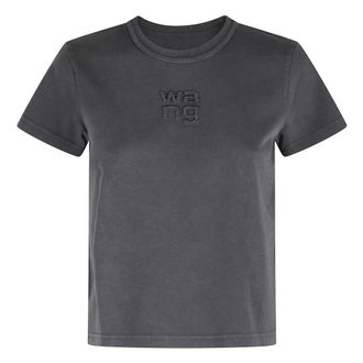 Alexander Wang Alexander Wang, T-Shirts, female, Gray, Size: S Shrunken T-Shirt