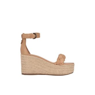 Calvin Klein Thea Wedged Sandals Womens Light Natural Ankle Strap RHS6364