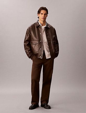 Calvin Klein Pantal&oacute;n Chino Recto Estilo A&ntilde;os 90