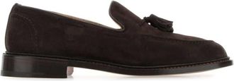 Trickers Dark Brown Suede Elton Loafers