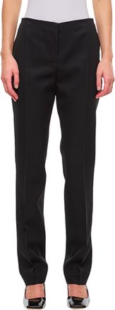 The Attico Wool Gabardine Straight Pants