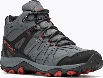 Merrell Wanderschuh MERRELL ACCENTOR 3 SPORT MID GTX, Herren, Gr. 44,5, rock, Leder, Synthetik, Schuhe Wanderschuh, wasserdicht