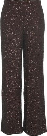 SOLOTRE Mujer, Pantalones, Marrón, Talla: XS