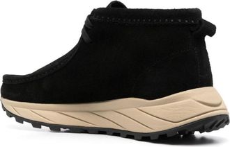 Clarks Mens Wallabee Eden Desert Boot Black Suede Upper Rubber
