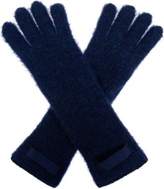 Jacquemus Long Soft-Textured Gloves With Bow Detail