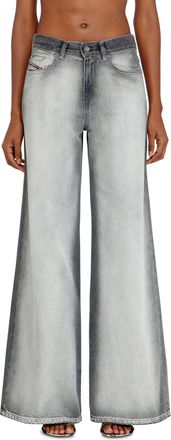 Diesel Flare Jeans Regular Waist 1978 D-Akemi - Jeans - Woman - Grey