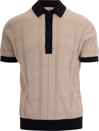 Paolo Pecora Polo Knit Shirt - Heren - Polos - Beige - XL - Katoen - Tops