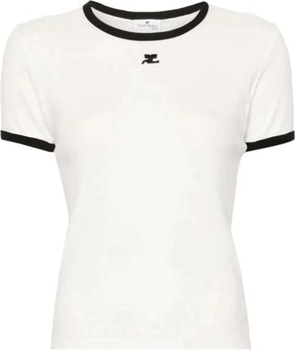 Courr&egrave;ges Donna, Top, Bianco, XS, new