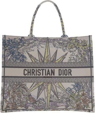 Dior Pre-owned Dior Large Embroidered Canvas Reve d Infini Book Tote Ladies YD1BAB61T8H4KWXH