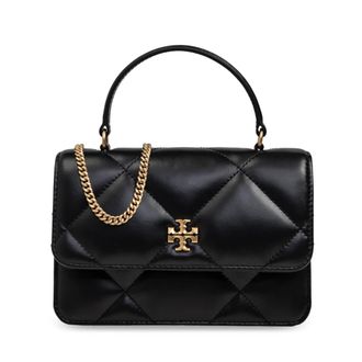 Tory Burch Kira Mini Handtas - Dames - Handtassen - Zwart - ONE Size - Leer - Tassen