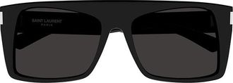 Saint Laurent SL651VITTI001 Rectangle Full Rim Sunglasses - Black