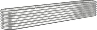 vidaXL Vidaxl - Jardinera arriate acero galvanizado plata 260x40x36 cm