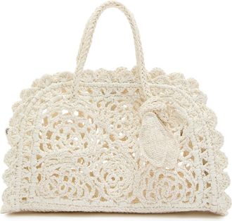 Jacquemus Le Petite Turismo Raffia top Handle bag - White - One Size