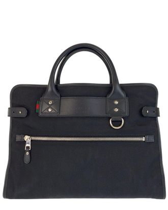 Gucci Black Nylon Briefcase