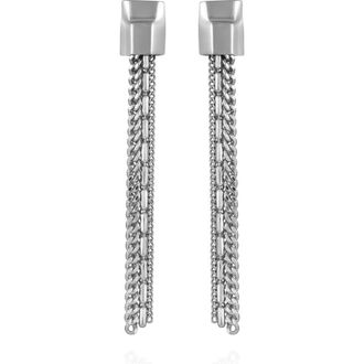 Vince Camuto Tassel Drop Earrings in Silver Tone at Nordstrom