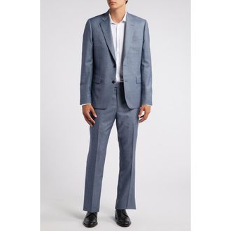Paul Smith Tailored Fit Wool Suit in Light Blue at Nordstrom Rack, Size 50 Short
