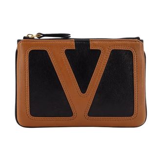 Valentino Garavani Clutches, female, Multicolor, Size: ONE SIZE Superstar Vintage Gold Flat Pouch