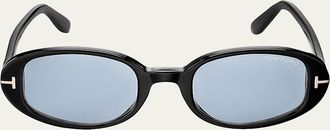 Tom Ford Iggy 49mm Oval Sunglasses