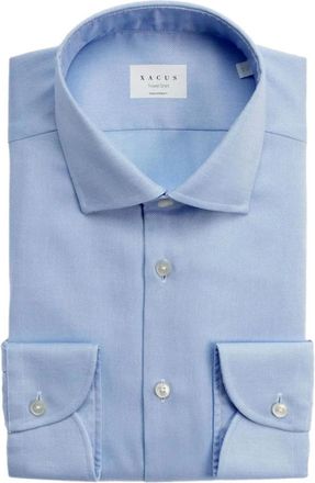 Xacus Evolution Classic Fit Travel Shirt - Heren - Zakelijke Overhemden - Blauw - XL - Katoen - Overhemden