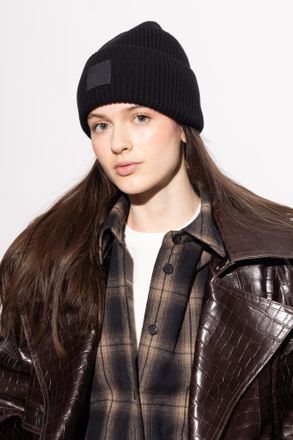 Acne Studios Cap With Logo Patch, Unisex, Black