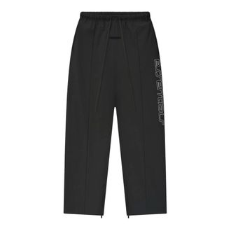 Fear of God Straight Trousers, male, Black, Size: M Tech Nylon Relaxed Track Pant