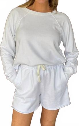 bobi Mesh Lounge Set In White